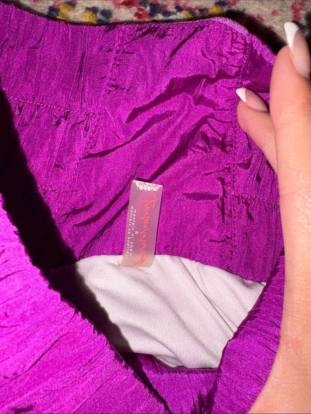 Free People Fuchsia Athletic Shorts